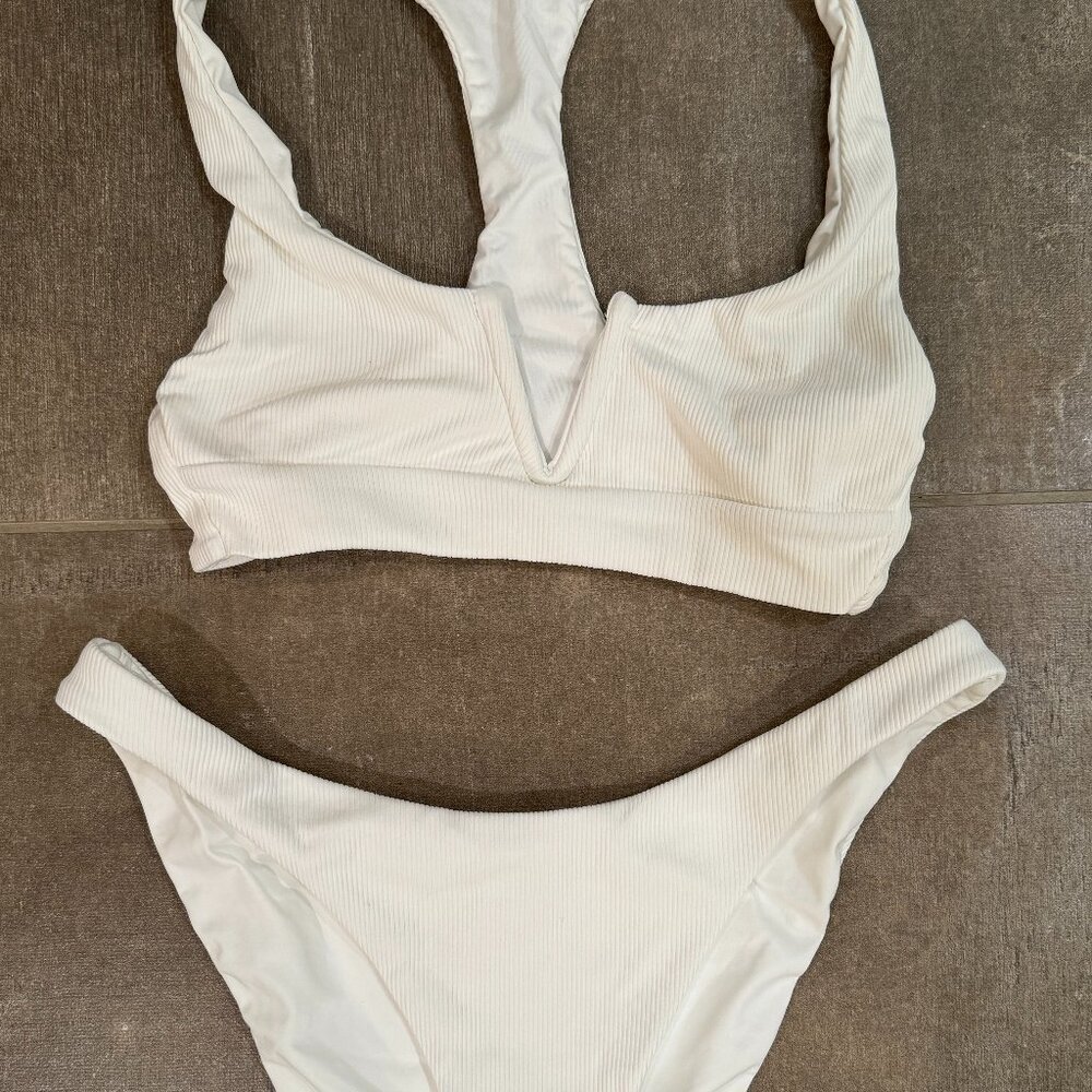 Summerful White Racerback Bikini S/L